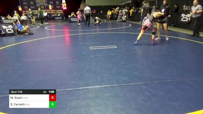 95 lbs Round Of 16 - Myla Good, Nazareth vs Dalauna Farneth, Valley