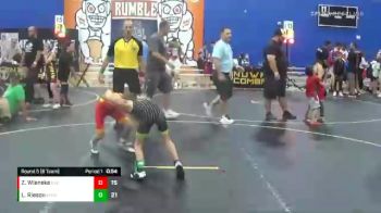 49 lbs Round 5 (6 Team) - Zayne Wieneke, East Kansas Eagles vs Leo Rieson, Midwest Xtreme Wrestling