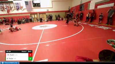 45-48 lbs Round 5 - Maximiliano Hunt, Moses Lake Wrestling Club vs Diego Tovar, Prosser Wrestling Academy