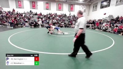 144 lbs Semifinal - Michael Harrington, Pelham vs Cam Monahan, Salem