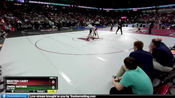 D1-113 lbs Semifinal - Owen Wathke, Bay Port vs Brayten Casey, Menomonie