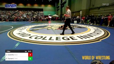 73 lbs Round Of 16 - Jhorel Castillo, SoCal Hammers vs Darius Saremi, Top Dog Wrestling Club