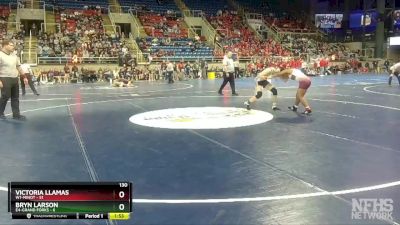 130 lbs Quarterfinals (8 Team) - Victoria Llamas, W1-Minot vs Bryn Larson, E4-Grand Forks