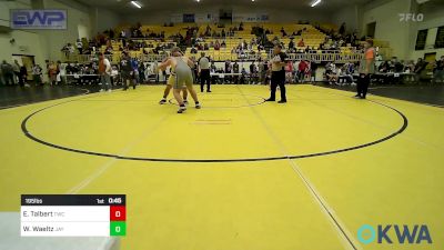 195 lbs Semifinal - Eric Talbert, Tahlequah Wrestling Club vs Warrior Waeltz, Jay