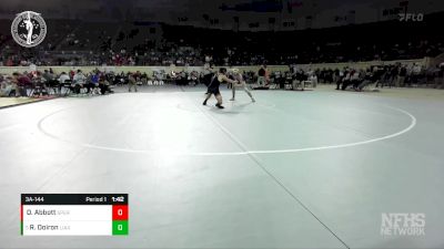 3A-144 lbs Quarterfinal - Rebel Doiron, LITTLE AXE vs Dylan Abbott, SPERRY