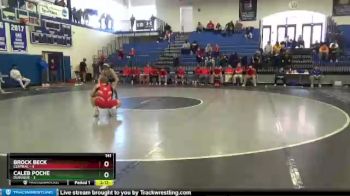 141 lbs Round 2 (4 Team) - Caleb Poche, Dubuque vs Brock Beck, Central