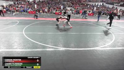 79 lbs Champ. Round 1 - Caiden Flanagan, Oregon Youth Wrestling vs Carson Piontek, X-Factor Elite