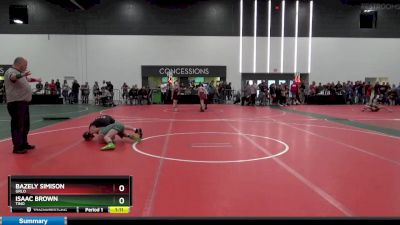 90 lbs Semifinal - Bazely Simison, GRLO vs Isaac Brown, TINO