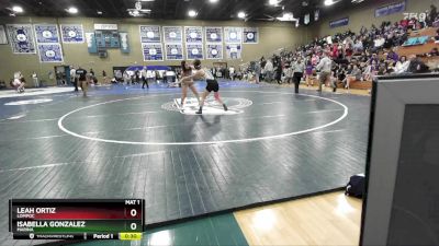 125 lbs Cons. Round 3 - Leah Ortiz, Lompoc vs Isabella Gonzalez, Marina