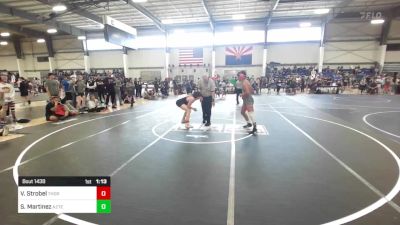 150 lbs Quarterfinal - Vaughn Strobel, Thorobred WC vs Sebastian Martinez, Aztec WC