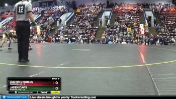 126 lbs Semifinals (8 Team) - Austin Gyorkos, Plainwell HS vs Jaden Davis, Goodrich HS