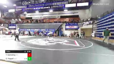 141 lbs Quarterfinal - Tucker Sjomeling, Nebraska vs Cael Happel, Unattached-Northern Iowa