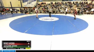 184 lbs Champ. Round 1 - Wyatt Haynes, University Of Chicago vs Nathaniel Kisgen, Concordia College