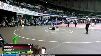 132 lbs 1st Place Match (16 Team) - Gavin Rush, Butler HS vs Myrin Nixon, Great Bridge