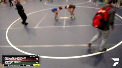 Round 3 - Cassandra Gonzales, Summit Wrestling Academy vs Brianna Voight, Champlin