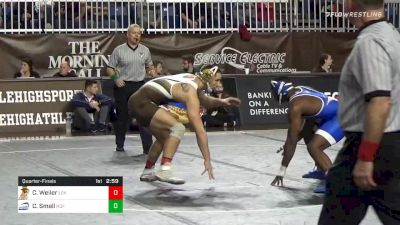 184 lbs Quarterfinal - Chris Weiler, Lehigh vs Charles Small, Hofstra