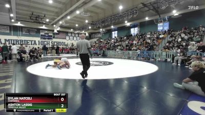 175 lbs 1st Place Match - Ashton Lassig, Temecula Valley vs Dylan Natceli, Chaparral