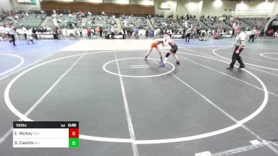 130 lbs Consolation - Elijah McKay, Silver State Wr Ac vs Samson Castillo, All In Wr Ac