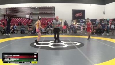 100 lbs Round 1 (8 Team) - Fred Bachmann, Team Revival vs Gabe Oberheim, Gotcha National