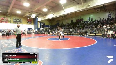 120 lbs Semifinal - Kavi Garvey, Dana Hills vs Mason Carillo, Royal