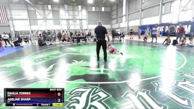 57 lbs Quarterfinal - Dahlia Torres, WA vs Adeline Sharp, UT