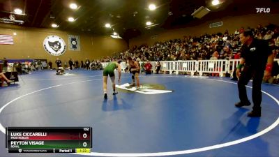 132 lbs Champ. Round 1 - Luke Ciccarelli, Paso Robles vs Peyton Visage, Royal