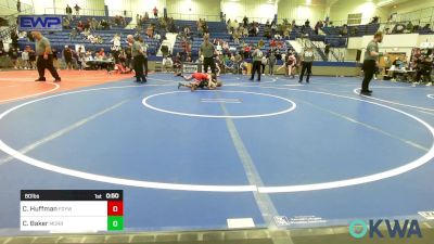 80 lbs Consolation - Carson Huffman, Fort Gibson Youth Wrestling vs Chance Baker, Morris Eagle Wrestling Club