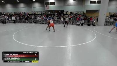 285 lbs 5th Place Match - Peter Savarino, Spartan Wrestling Club vs Kyan Jackson, North DeSoto Wrestling Academy