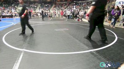 52 lbs Semifinal - Delanie Wartchow, Noble Takedown Club vs Ainsley Thrash, Anadarko