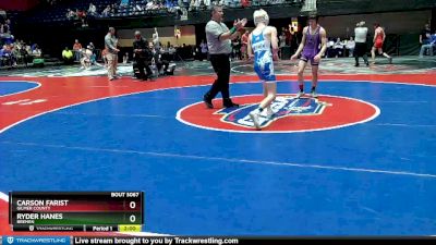 3A-120 lbs Quarterfinal - Carson Farist, Gilmer County vs Ryder Hanes, Bremen