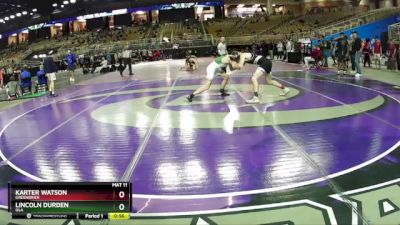 126 lbs Cons. Round 3 - Lincoln Durden, Ola vs Karter Watson, Greenbrier