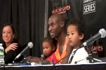 Bernard Lagat Press Conference at the 2010 Millrose Games