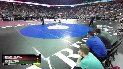 D2-157 lbs Semifinal - Tanner Halopka, Abbotsford/Colby vs Griffin Marko, Saint Croix Falls