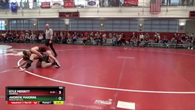 165 lbs Cons. Round 2 - Andrew Maiorini, Wesleyan (CT) vs Kyle Merritt, Norwich