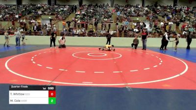 90 lbs Quarterfinal - Tucker Whitlow, Social Circle USA Takedown vs Milo Cole, Harris County Wrestling Club