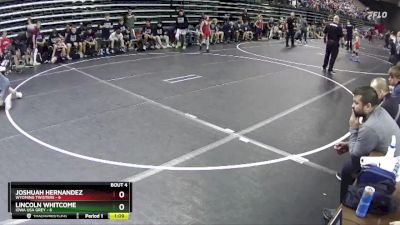 90 lbs Quarterfinals (8 Team) - Joshuah Hernandez, Wyoming Twisters vs Lincoln Whitcome, Iowa USA Grey