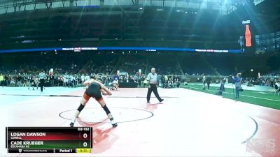 D2-132 lbs Cons. Round 3 - Logan Dawson, Lowell vs Cade Krueger, Escanaba HS