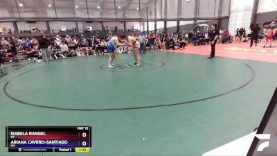 190 lbs Quarterfinal - Isabela Rangel, MT vs Ariana Cavero-Santiago, WA