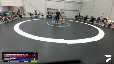 92 lbs Round 7 (10 Team) - Krislynn Martinez (Ratliff), Kansas vs Ella Neibert, Indiana