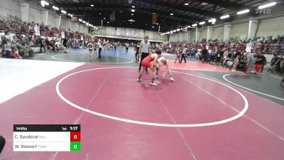 144 lbs Quarterfinal - Cruz Sandoval, Valley Bad Boys vs Will Stewart, Team Cuz