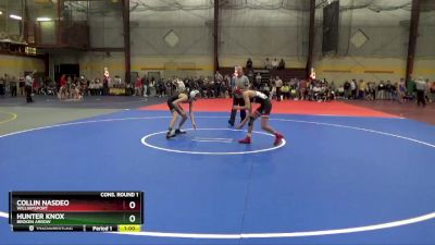 106 lbs Cons. Round 1 - Collin Nasdeo, Williamsport vs Hunter Knox, Broken Arrow