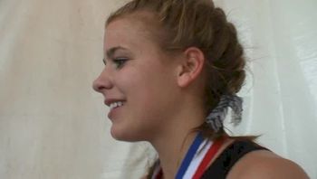 Kristie Krueger 3A 1600 meter champ and Record holder