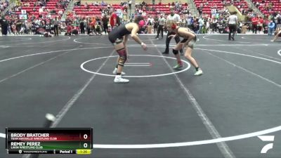 140 lbs Cons. Round 2 - Brody Bratcher, Team Haysville Wrestling Club vs Remey Perez, Lakin Wrestling Club