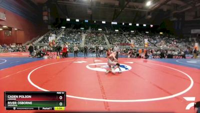 4A-113 lbs Quarterfinal - River Osborne, Sheridan vs Caden Polson, Laramie