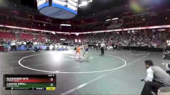 D3-120 lbs Champ. Round 1 - Carson Kroll, Mineral Point vs Alexander Nitz, Stanley-Boyd