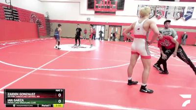 112 lbs Round 2 - Zaiden Gonzalez, Victory Wrestling-Central WA vs Ian Garza, Moses Lake Wrestling Club