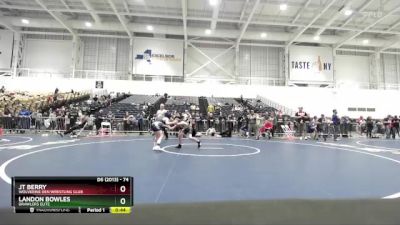 74 lbs Cons. Round 5 - Jt Berry, Wolverine Den Wrestling Club vs Landon Bowles, Brawlers Elite