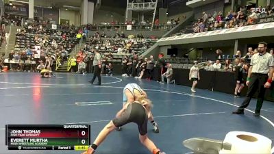 90 lbs Quarterfinal - John Thomas, CIWC Team Intensity vs Everett Murtha, Moen Wrestling Academy