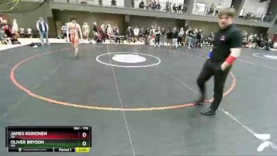 170 lbs Quarterfinal - James Keinonen, OR vs Oliver Bryson, WA