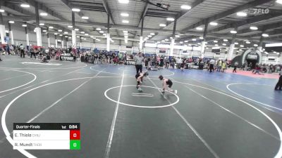 62 lbs Quarterfinal - Evan Thiele, Cvbjj vs Rokzen Mundt, Thorobred WC